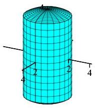 The plot shows that the hole in the previous sphere is not really
just a cylinder. It is a cylinder plus caps which are pieces of a sphere.