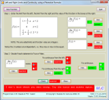 Left and Right Limits and Continuity, given a Formula Screenshot