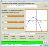The Shape of a Quadratic Polynomial with a Completed Square Screenshot