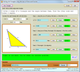 Solving SAS Triangles using Trigonometric Laws Screenshot